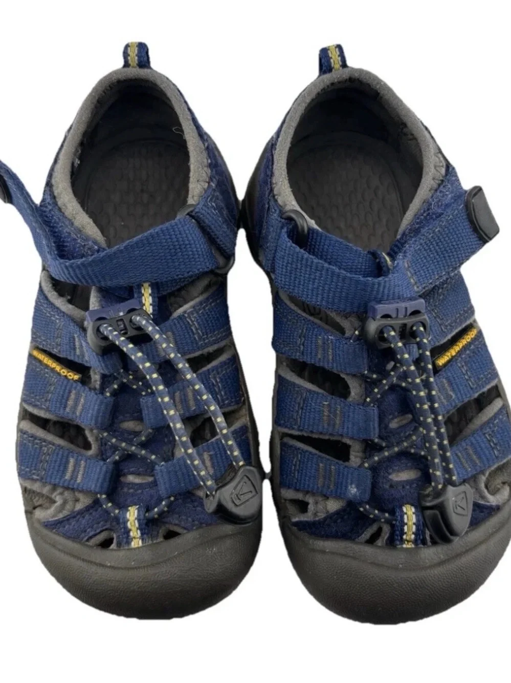 KEEN Newport H2 Waterproof Sandals Youth Size 10 Blue Hiking Water Shoes